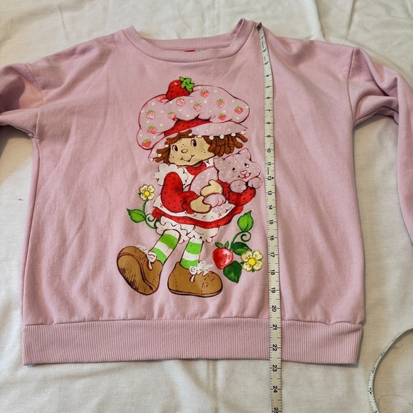 Strawberry Shortcake Small Pink Sweatshirt ~ 80s 90s Retro Custard - Picture 6 of 7